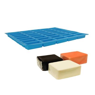 40 Cavity Rectangle Soap Bar Mold Silicone  for DIY Home  Making Small  S Resin S