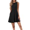 Women's Casual Fashion Round Neck Sleeveless Short Dress