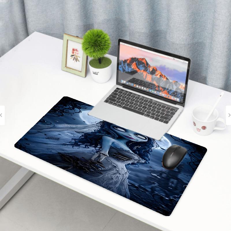 Corpse Bride Print Mouse Pad, Anti‑Slip Desktop keyboard Mat, for PC Laptop Gaming Working Daily Use, Cool Festival Surprise Gift