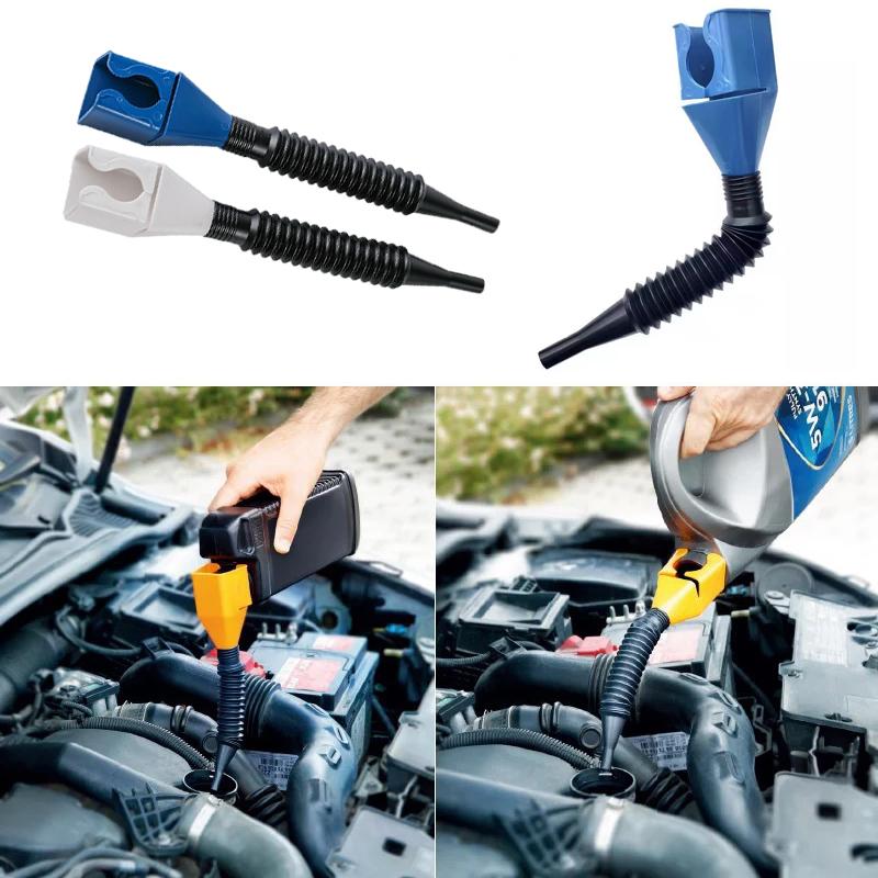Plastic Car Motorcycle Refueling Gasoline Engine Oil Funnel Filter Conveying Tool Oil Change Funnel Accessories