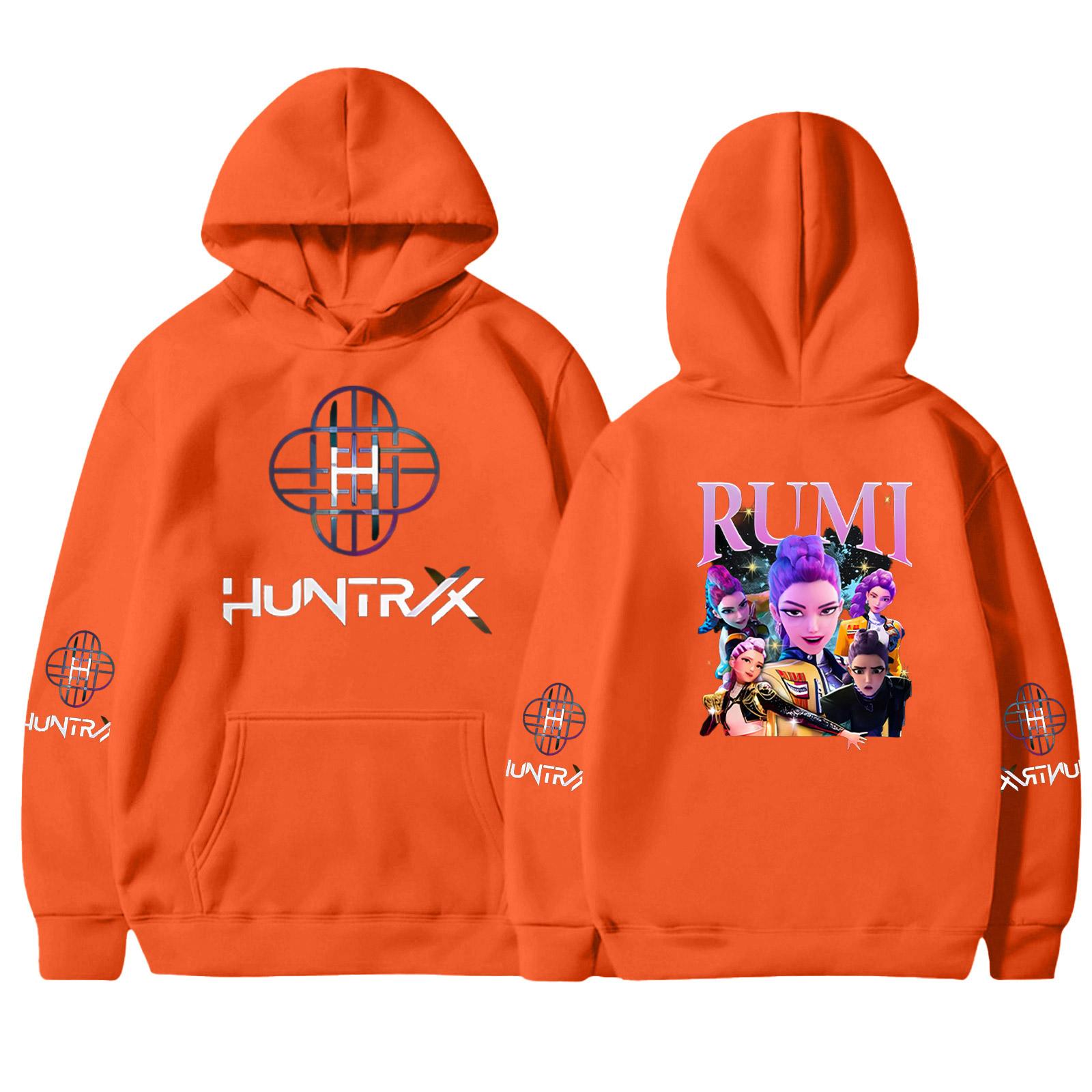 

Детские свободные толстовки с длинным рукавом, блузки, повседневные модные однотонные пуловеры с капюшоном, толстовки с карманом 150 оранжевый