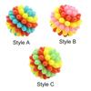 High Elastic Dog Elastic Ball Toy Colorful Dog Tooth Cleaning Toy Pet Chewing Toy  Training