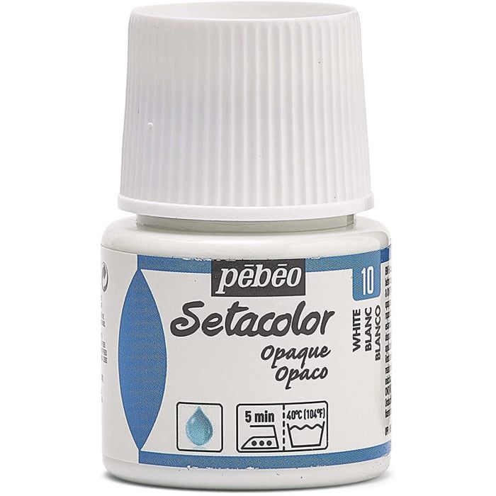 Introductory Kit - Pébéo - Fabric Paint - 6 Pots of 20 Ml - Light and Dark Fabrics