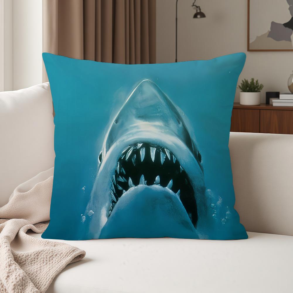 Movie Jjaws Pillow Case Suitable For Bedrooms Living Rooms Cars Home Decoration