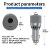 2-in-1 90W Power Cable Cigarette Lighter Adapter Car Charger Type C 12V-24V To 30V Booster DC Power Cord DC Male to Lighter Plug For Starlink Mini