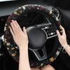 2024 Butterfly Inner Ring Steering Wheel Cover - Universal, Cute Decoration, Anti-Slip Handle Cover for All Seasons, Women's Cross-Border Accessory