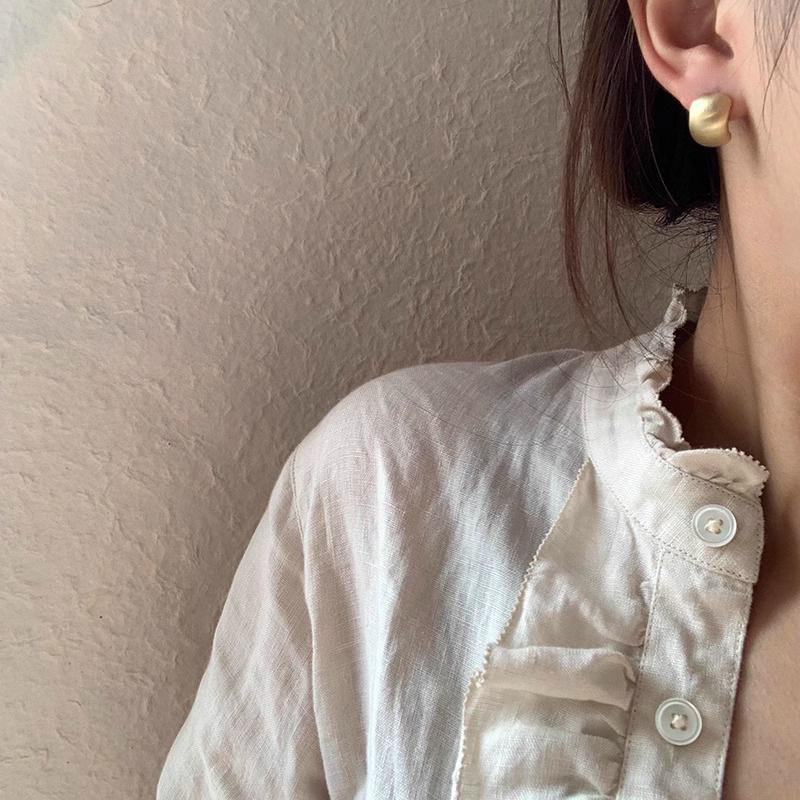 Wire-shaped Small Ball Metal Stud Earrings, Simple and Versatile, Suitable for All Occasions. Cool Style Earrings. Earring Set.