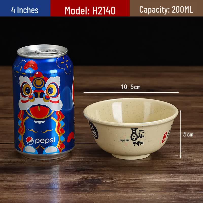 

Chinese Melamine Noodle and Rice Bowl Set