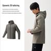 Anta Men's Water-Repellent Fleece-Lined Hooded Jacket