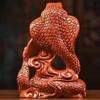 Snake Statue Small Wooden Chinese Zodiac Feng Shui Snake Figurines 2025 Year of The Snake Gift Snake Sculpture Ornaments for Luck Success Wealth