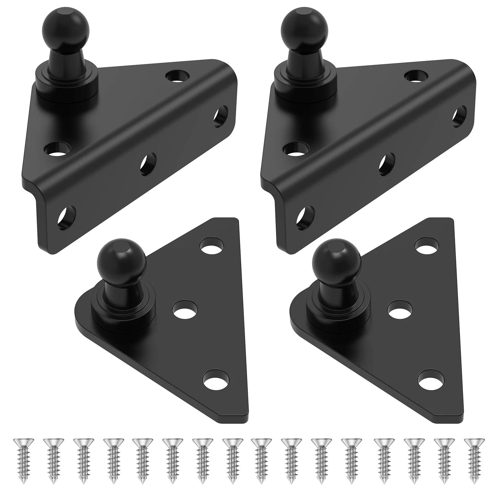 4 шт. Монтажные кронштейны для газовых упоров, Стальные шаровые пальцы, Опорные кронштейны, Сверхмощные опорные основания для газовых упоров, Стабильная поддержка для шкафов 2.5inch