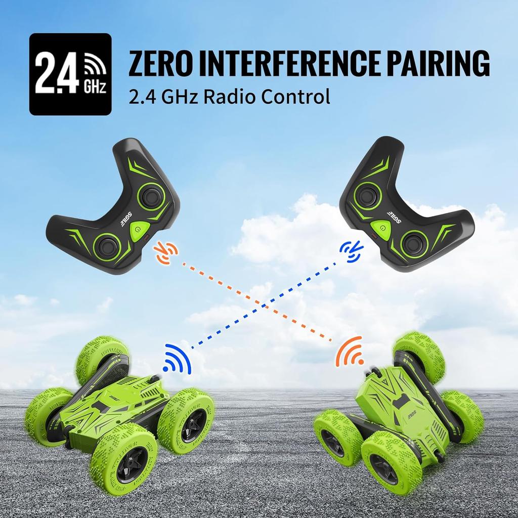 RC Stunt Car Toy Gift, 4WD Remote Control Car with 2 Sided 360 Rotating Rc Car for Kids