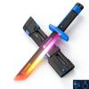 Rainbow Lightsaber Toy 7 Colors Flowing Light Sword Lights Gift Sound Children'S Cool Boy Effect Toy And Q0Z0
