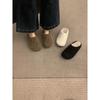 Hairy Bag Head Slippers Women's Outer Half-tray Shoes Soft-soled Plush Birkenstocks Retro Ugly Cute Birkenstocks