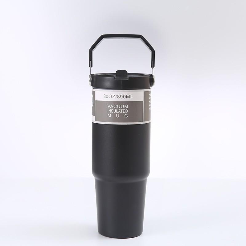 30oz Portable Stainless Steel Double-Walled Car Thermos Cup
