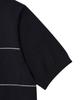 WACKY WILLY Women'S Typographic Color Block Short Sleeve Knit Navy