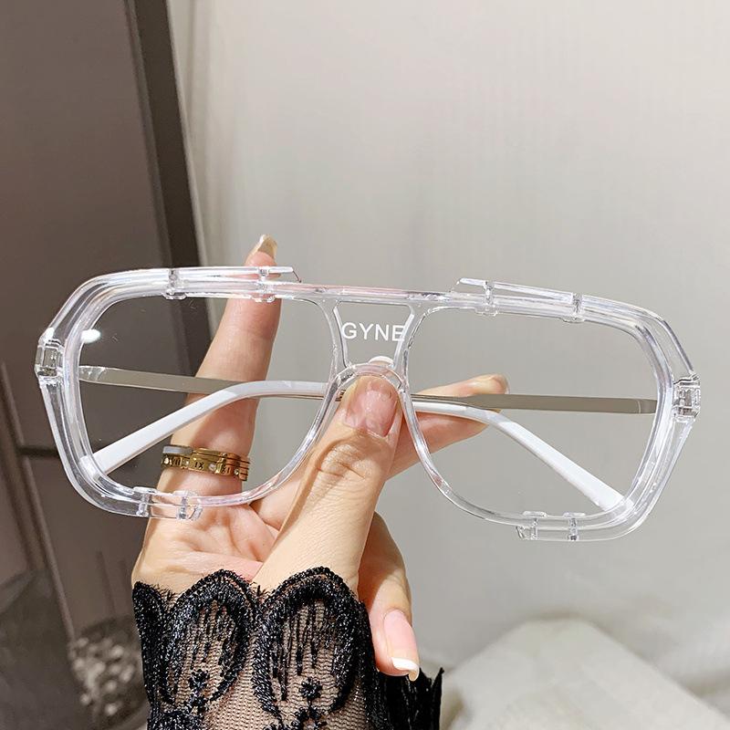European & American Stylish Large Frame One-Piece Sunglasses - Influencer Street Style