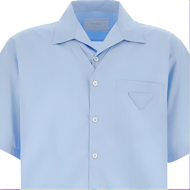 Prada cotton poplin shirt SC792-1XV2-F0012-S-OOO