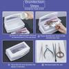 Storage Box Nail Sterilizer Tray Sterilizing Clean Equipment Cleaner Tools  Nail Art Salon