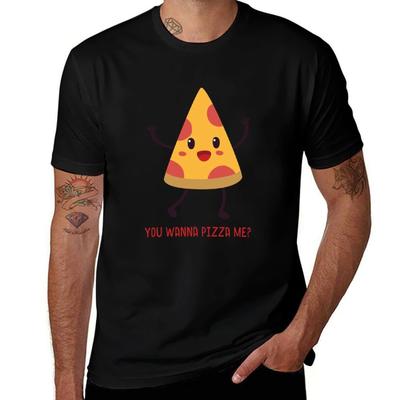You Wanna Pizza Me Tshirt Basic Short Sleeve Tshirt For Unisex