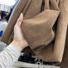 Korean Style Faux Suede Women's Fluffy Slimming Half-Skirt for Autumn/Winter