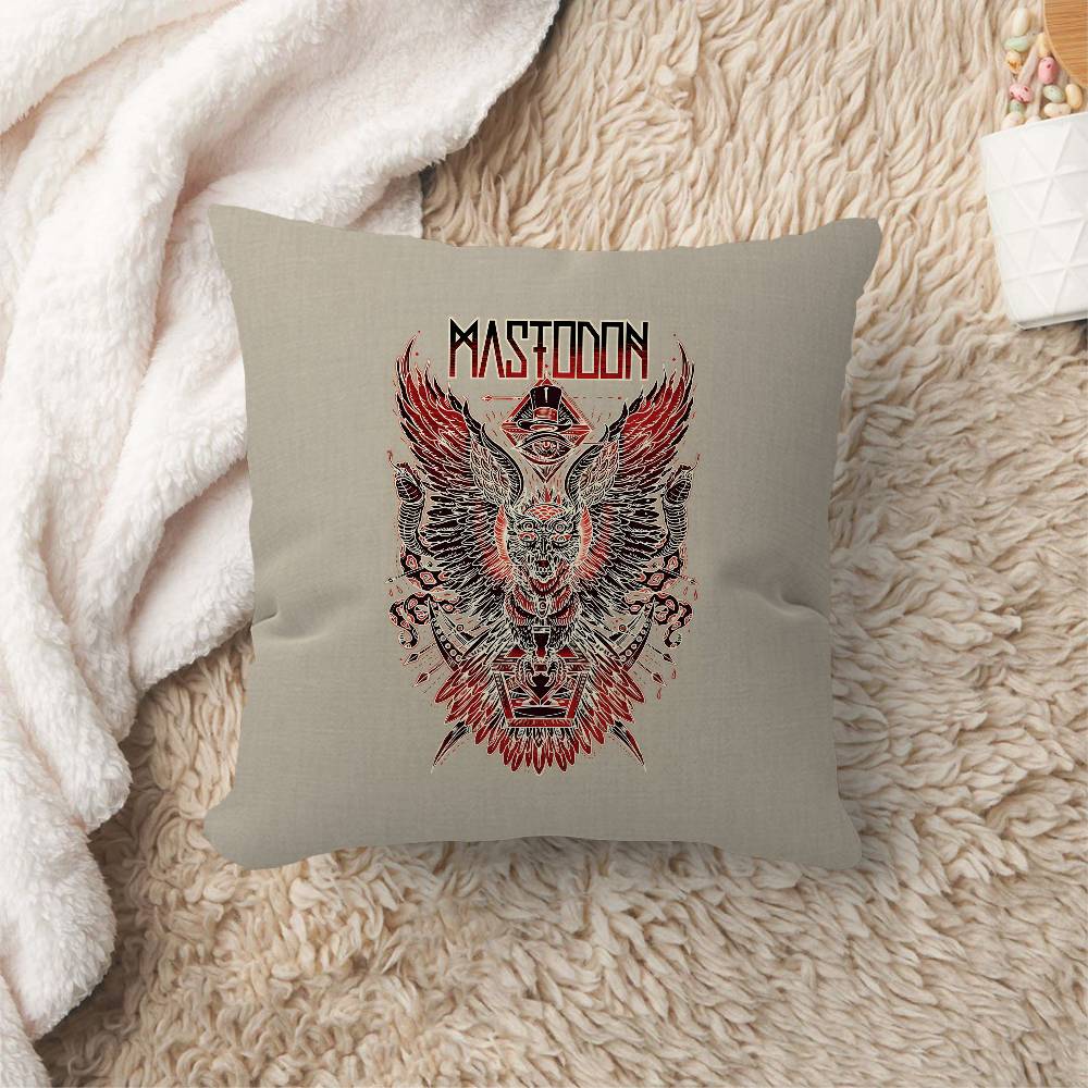 Band Mastodon Leviathan Cushion Cover Pillowcase Upholstery Sofa Throw Pillow Home Decor Pillowcas