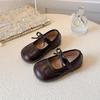 2026 Spring Baby Girls' Princess Low-Cut Leather Walker Shoes