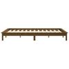 Solid Wood Bed Honey Brown 140 x 190 cm Pine