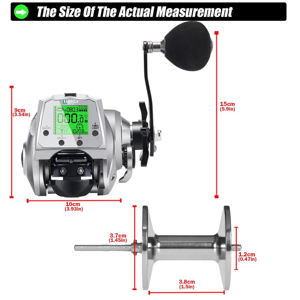 Model Amazon Baitcasting Reel with Available in Pro Rechargeable or Standard Gear Replaceable Drag Force of 7 Balls 1 Shore Night Sea Egi Tai Rubber