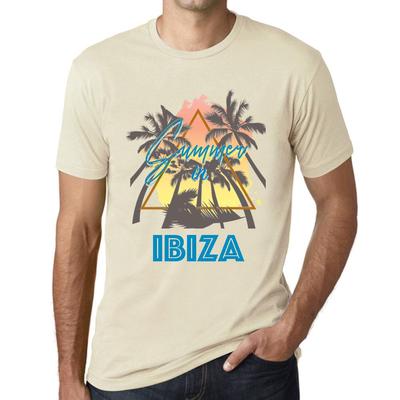Ανδρικό Vintage Μπλουζάκι Γραφικό T Shirt Καλοκαιρινό Τρίγωνο Ίμπιζα Φυσικό