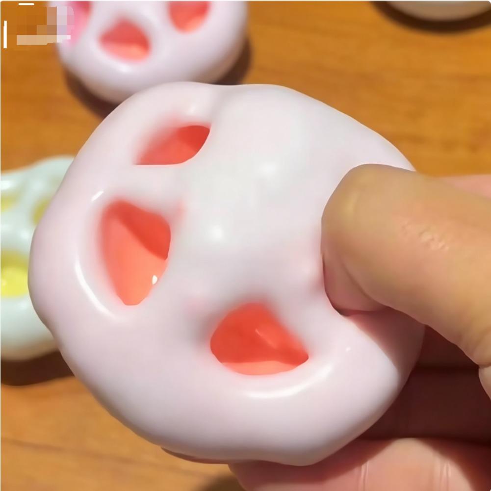 New Coconut Oil Squeeze Squishy Fidget Toys Stress Relieving Toy Ultra-Thin Ice Skin Blind Box Shapeable Venting Gift