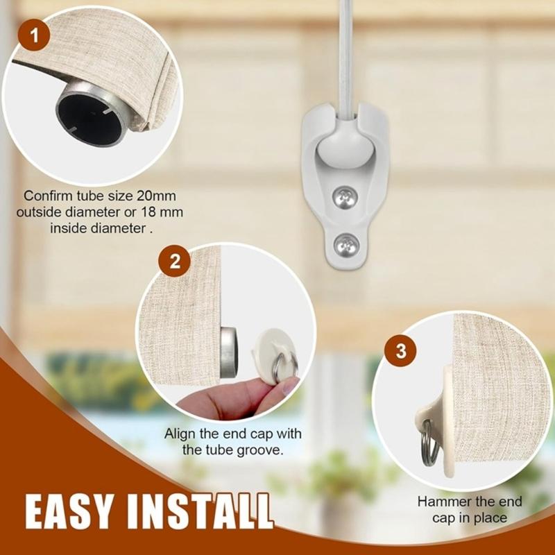 28pack Balconies Roller Shade Fixings Outdoor Roller Blind Accessories for Outdoor Blinds