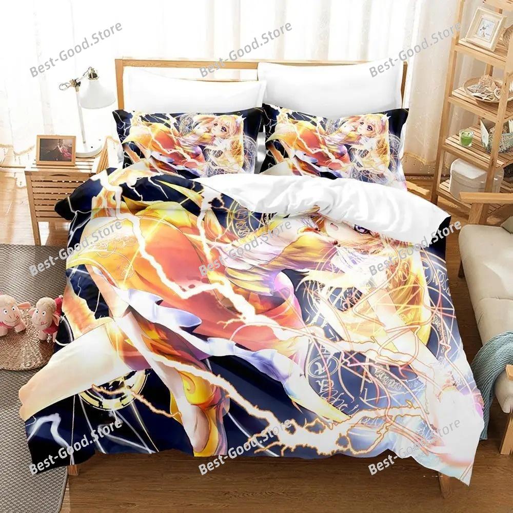 Smile PreCure! Bettwäsche-Set Einzelbett Twin Full Queen King Size Bettset Erwachsener Kind Schlafzimmer Bettbezug-Sets 3D-Druck Kawaii Anime Bett