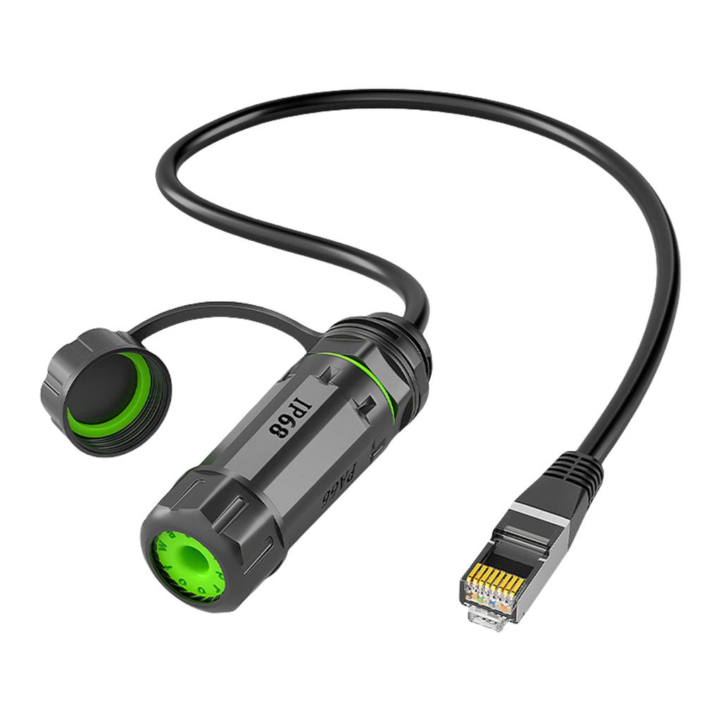 Waterproof RJ45 Coupler Connector High Speed Data Transfer CAT6 Ethernet Cable Extender Dustproof RJ45 Coupler