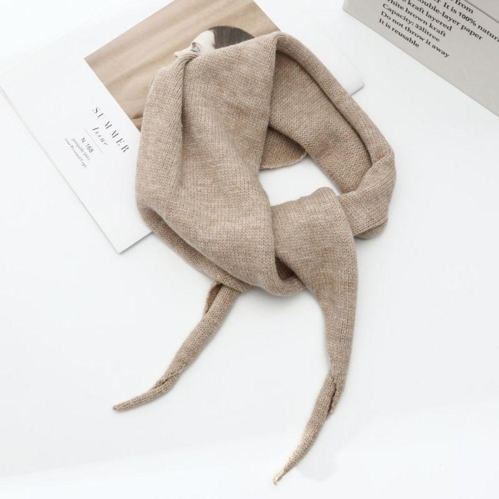 Fashion Warm Knitted Scarf Winter Headscarf Shawl New Wool Triangular Scarf