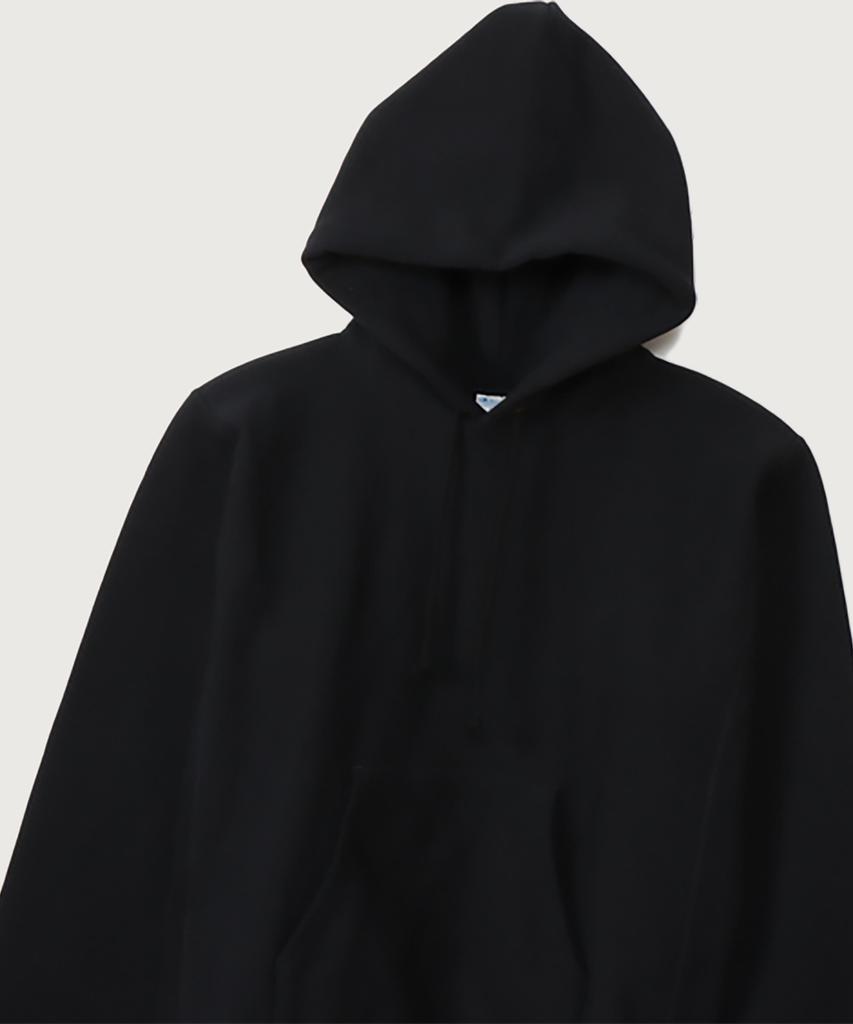 Reverse Weave Blu-Tack Regular Fit Fleece-Lined Hoodie Black