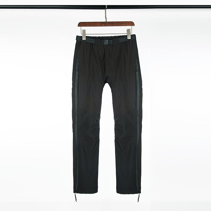 

Чоловічі та жіночі весняні вуличні вітрозахисні водонепроникні флісові штани для піших прогулянок, трекінгу, кемпінгу та роботи XXL чорний