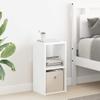 Nightstand 2 Pcs White 25.5 X 22 X 49.5 Cm Engineered Wood