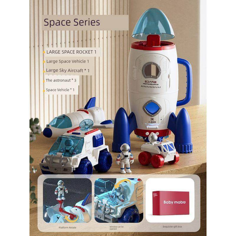 

Rocket Car to 6 Develop Baby Kids Puzzle [Color box/Three in One] Space Rocket Space Suit