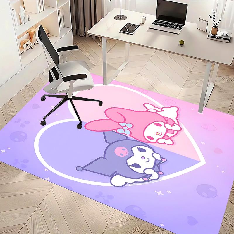 Sanrio My Melody and Kuromi Printed Absorbent Washable Carpet, Non-Slip Bathroom Mats, Kitchen Rugs, Yoga Mat,Living Room Entrance, Camping Picnic Rug