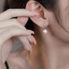 Elegant Zircon-Inlaid Pearl Drop Earrings for Women – Retro, High-End Design with a Sweet, Distinctive Style.