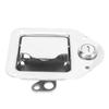 RV Entrance Door Lock Trailer Entry Door Latch with Keys Chrome Stainless Steel for Truck ATV UTV