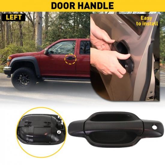 

New Front Driver Side Exterior Door Handle For 2004-12 Colorado GM1310141 Canyon