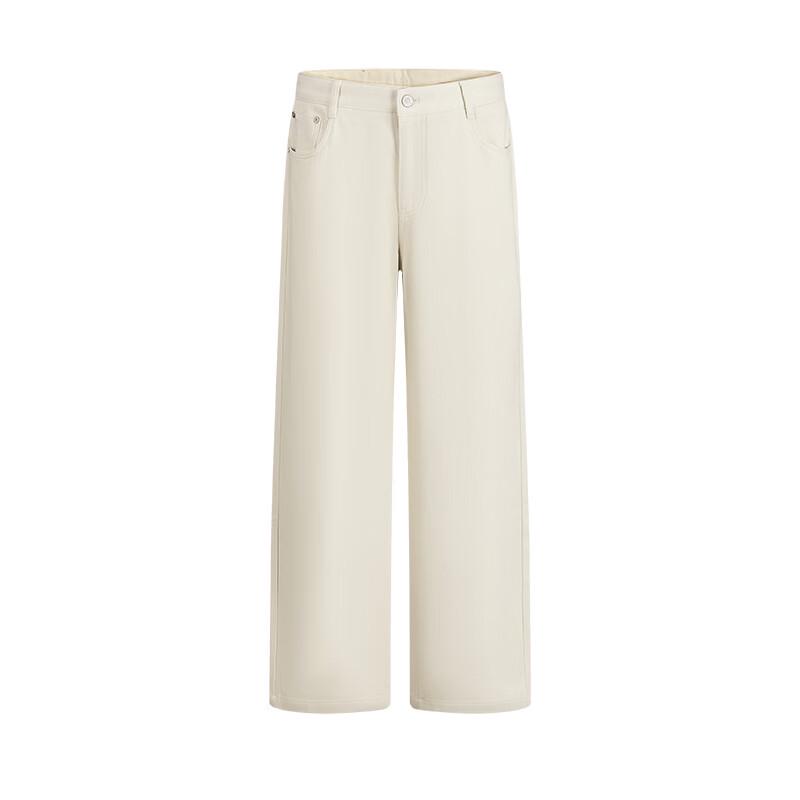 Navigare Men's Brushed Cotton Casual Straight-Leg Trousers