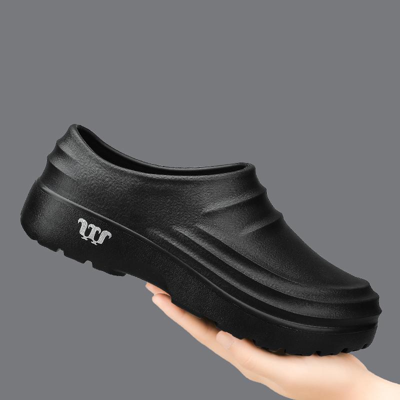 Fashion 2025 Men's Anti-slip Sandals Chef Shoes Men Working Shoes Waterproof Fashion Garden Shoes Clogs For Beach Slippers Size 36-48