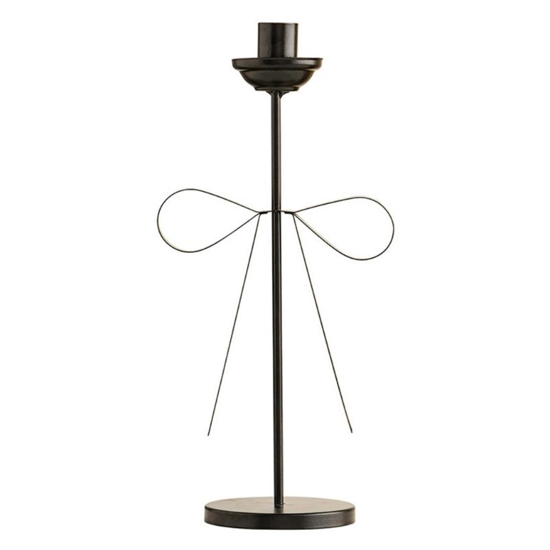 Decorative Candle Stands Iron Taper Candle Holders Bowknot Candlestick Holders for Wedding,Dinning,Party Decorations