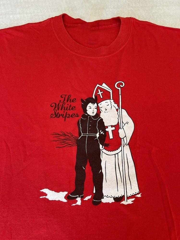 Merry Christmas The White Stripes Band Tour Unisex Cotton T-Shirt Cotton Shirt C Unisex T-Shirt XXXXL