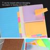 Business Notebook Planner Adhesive Note Set Colorful Adhesive Note Dotted Lined & Blank Pages for Office School Travel