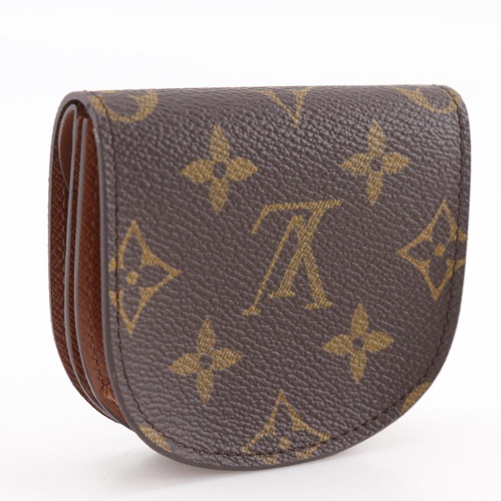 LOUIS VUITTON Portone guse Coin Purse M61970 Brown Monogram canvas unisex Used