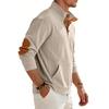 Men Vintage Casual Loose Fit Corduroy Stand Collar Long Sleeve Sweatshirt